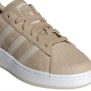 Adidas Women's Superstar Sneakers - Tan and White